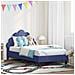 Struttura letto bambini con testata Blu Polizia 80 x 160 cm - Foto miniatura 2
