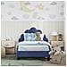 Struttura letto bambini con testata Blu Polizia 80 x 160 cm - Foto miniatura 3