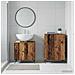 Set di Armadi da Bagno da 2 Pezzi BREDA Legno antico - Foto miniatura 5