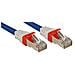 Cavo di Rete Patch Cat. 6 (A) SSTP - S / FTP PIMF 10 GBit privo di alogeni, blu, 30m - Foto miniatura 1
