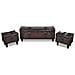 Set Panca Contenitore Cassapanca Marrone 3 Pz - Foto miniatura 1