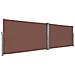 Tenda Da Sole Laterale Retrattile 160x600 Cm Marrone - Foto miniatura 3
