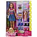 Barbie E I Suoi Accessori Bambola Con Scarpe Borse Occhiali Collana Mattel - Foto miniatura 6