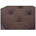Poggiapiedi Divano Pharao - Sgabello Pouf Capitonné Imbottito in Tessuto I Sgabello Basso Salotto Piedini in Legno I Sgabello Quadrato da Sala 45x45 cm I Pouf Design Salotto Marrone - Foto miniatura 5