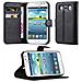 Custodia Compatibile Con Samsung Galaxy Win In Nero Carbone - Coperchio Protettiva Con Chiusura Magnetica, Funzione Stand E Tasca Per Le Carte - Foto miniatura 1