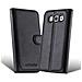 Custodia Compatibile Con Samsung Galaxy Win In Nero Carbone - Coperchio Protettiva Con Chiusura Magnetica, Funzione Stand E Tasca Per Le Carte - Foto miniatura 2