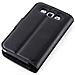 Custodia Compatibile Con Samsung Galaxy Win In Nero Carbone - Coperchio Protettiva Con Chiusura Magnetica, Funzione Stand E Tasca Per Le Carte - Foto miniatura 6
