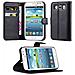 Custodia Compatibile Con Samsung Galaxy Win In Nero Carbone - Coperchio Protettiva Con Chiusura Magnetica, Funzione Stand E Tasca Per Le Carte - Foto miniatura 7