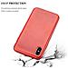 Custodia Compatibile Con Apple Iphone X / Xs In Rosso - Coperchio Protettivo In Silicone Tpu Flessibile Con Design Spazzolato - Foto miniatura 2