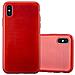 Custodia Compatibile Con Apple Iphone X / Xs In Rosso - Coperchio Protettivo In Silicone Tpu Flessibile Con Design Spazzolato - Foto miniatura 1