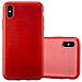 Custodia Compatibile Con Apple Iphone X / Xs In Rosso - Coperchio Protettivo In Silicone Tpu Flessibile Con Design Spazzolato - Foto miniatura 5