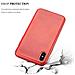 Custodia Compatibile Con Apple Iphone X / Xs In Rosso - Coperchio Protettivo In Silicone Tpu Flessibile Con Design Spazzolato - Foto miniatura 7