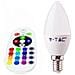 V-tac Smart Vt-2214 Lampadina Led Smd 3.5w E14 Candela Rgb+w Bianco Freddo 6400k Con Telecomando - Sku 2771 - Foto miniatura 1