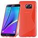 Custodia Compatibile Con Samsung Galaxy Note 5 In Rosso Cremisi - Coperchio Protettivo In Silicone Tpu Flessibile - Foto miniatura 1