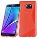 Custodia Compatibile Con Samsung Galaxy Note 5 In Rosso Cremisi - Coperchio Protettivo In Silicone Tpu Flessibile - Foto miniatura 4