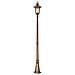 1 Lampione Da Esterno Medio Leggero Bronzo Ruggine Patina Ip44, E27 - Foto miniatura 1