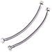 Coppia Di 12 X 12 Bsp (300 Mm) Del Bacino Della Cucina Monoblocco Miscelatore Connettore Flexi Hose Pipes -fba Tail - Foto miniatura 1