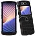 Cover Motorola Razr 5g Rigida Design In 2 Parti Effetto Coccodrillo Nera - Foto miniatura 5