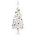 Set Albero Natale Artificiale con LED e Palline Bianco 120 cm - Foto miniatura 1