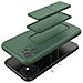 Custodia Kickstand In Silicone Per Samsung Galaxy A22 4g, Verde Scuro - Foto miniatura 3