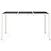 Tavolo Giardino 150x90x75cm Vetro Temperato Polyrattan Bianco - Foto miniatura 2