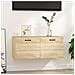 Armadietto A Muro Rovere Sonoma 80x35x36,5 Cm Legno Multistrato - Foto miniatura 1