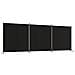 Divisorio a 3 Pannelli Nero 525x180cm in Tessuto - Foto miniatura 2