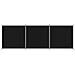 Divisorio a 3 Pannelli Nero 525x180cm in Tessuto - Foto miniatura 3