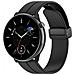 Cinturino Per Orologio Con Fibbia Magnetica In Silicone Black 22 Mm - Foto miniatura 3