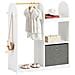 Mobile Per Bambini Con Appendiabiti, Giardaroba Per Bambini Con Scatole, Armadio Per Bambini Con 3 Ganci, Kmb40-w - Foto miniatura 1
