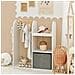 Mobile Per Bambini Con Appendiabiti, Giardaroba Per Bambini Con Scatole, Armadio Per Bambini Con 3 Ganci, Kmb40-w - Foto miniatura 6