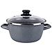 K2 Gransasso 24 Casseruola Con Coperchio In Vetro, Acciaio Smaltato Vetrificato, Grigio, Lavabile A Induzione E In Lavastoviglie - Foto miniatura 1