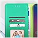 Custodia Per Samsung A14 4g E 5g Folio Multiscomparto Supporto Video Verde - Foto miniatura 4