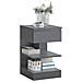 Tavolino Da Divano Tavolino Da Soggiorno Comodini Letto Con Cassetto Grigio Fbt49-hg - Foto miniatura 1