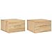 Comodini A Muro 2 Pz Rovere Sonoma 35x35x20 Cm - Foto miniatura 2