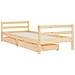 Giroletto Bambini Con Cassetti 80x200 Cm Legno Massello Di Pino - Foto miniatura 3