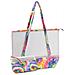 Set Borsa Mare E Pochette Spiaggia Piscina Trasparente Modello Marianna Borsa Blu - Foto miniatura 1