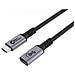 W126988094 Cavo Usb 1 M Usb4 Gen 2x2 Usb C Nero, Grigio - Foto miniatura 1
