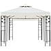Gazebo Con Tetto Doppio Bianco 6x3 M In Acciaio - Foto miniatura 3