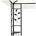 Gazebo Con Tetto Doppio Bianco 6x3 M In Acciaio - Foto miniatura 4