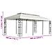 Gazebo Con Tetto Doppio Bianco 6x3 M In Acciaio - Foto miniatura 6