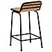 Sgabelli da Bar 4 pz 46x35,5x80 cm Legno Massello Grezzo Mango - Foto miniatura 3