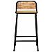 Sgabelli da Bar 4 pz 46x35,5x80 cm Legno Massello Grezzo Mango - Foto miniatura 6