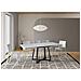 Tavolo allungabile 90x90/194 cm Zeplir bianco frassino gambe antracite - Foto miniatura 3