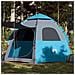 Tenda da Campeggio Cabina 4 Persone Blu a Rilascio Rapido - Foto miniatura 1