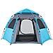Tenda da Campeggio Cabina 4 Persone Blu a Rilascio Rapido - Foto miniatura 6