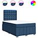 Giroletto a Molle con Materasso Blu 120x190 cm in Tessuto - Foto miniatura 1
