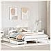 Letto Libreria senza Materasso Bianco 135x190 cm Legno di Pino - Foto miniatura 2
