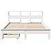 Letto Libreria senza Materasso Bianco 135x190 cm Legno di Pino - Foto miniatura 4