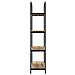 Libreria rovere artigianale 80 x 30 x 146 cm Legno multistrato - Foto miniatura 6